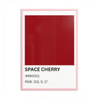 Red Color Swatch 'Space Cherry' Poster