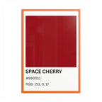 Red Color Swatch 'Space Cherry' Poster