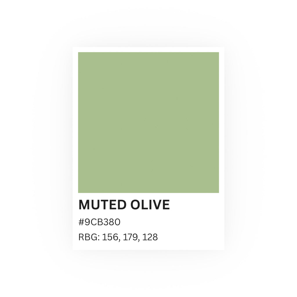 Muted Olive Color Poster