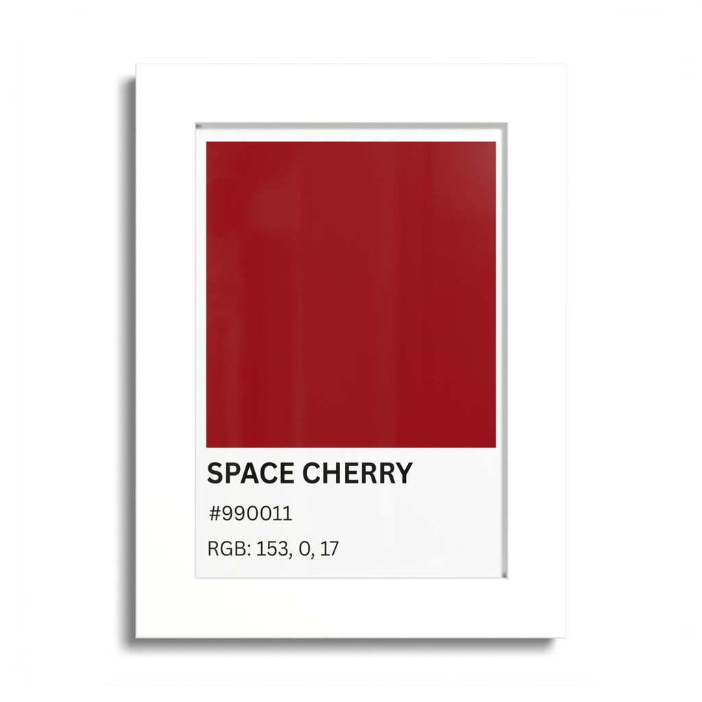 Red Color Swatch 'Space Cherry' Poster