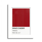 Red Color Swatch 'Space Cherry' Poster