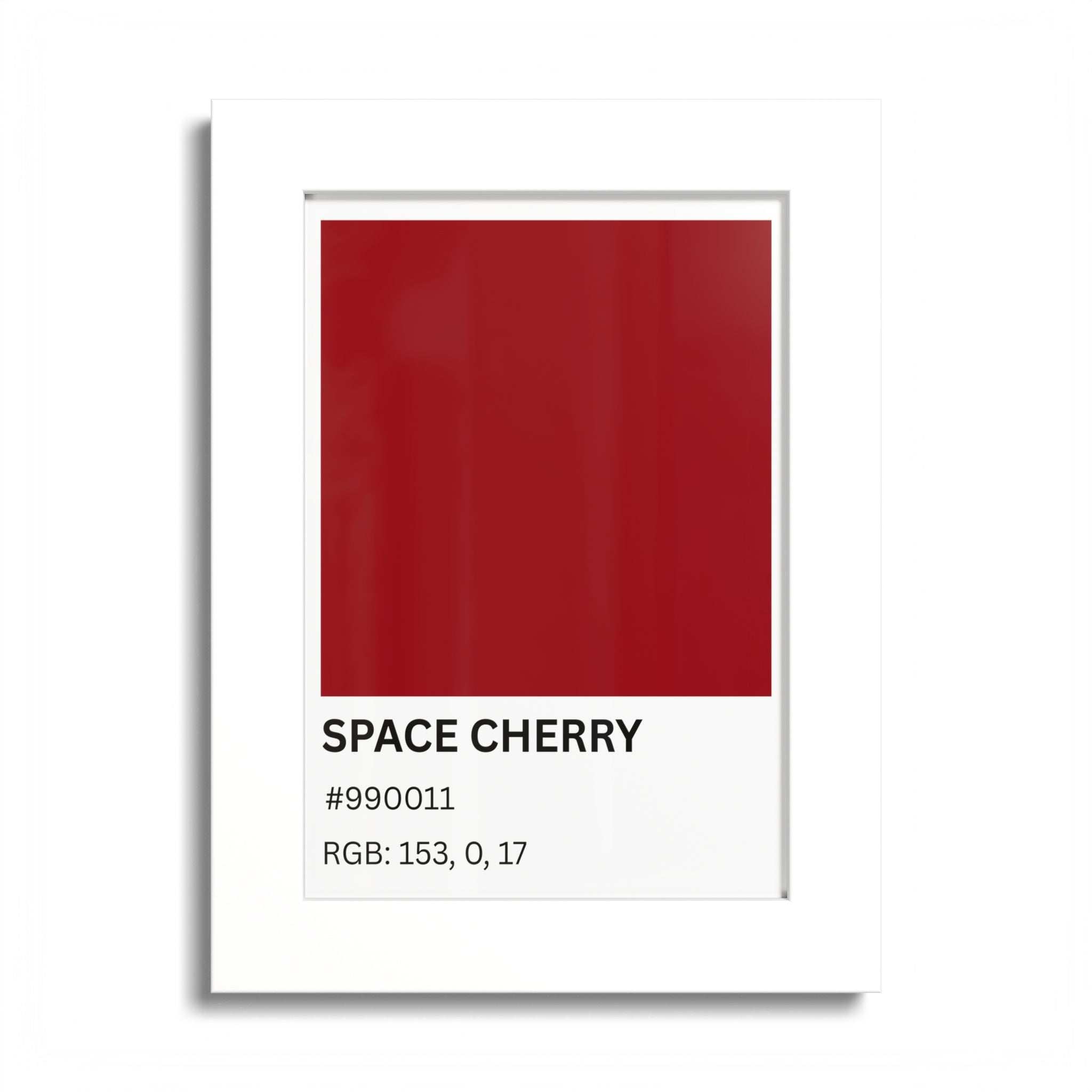 Red Color Swatch 'Space Cherry' Poster