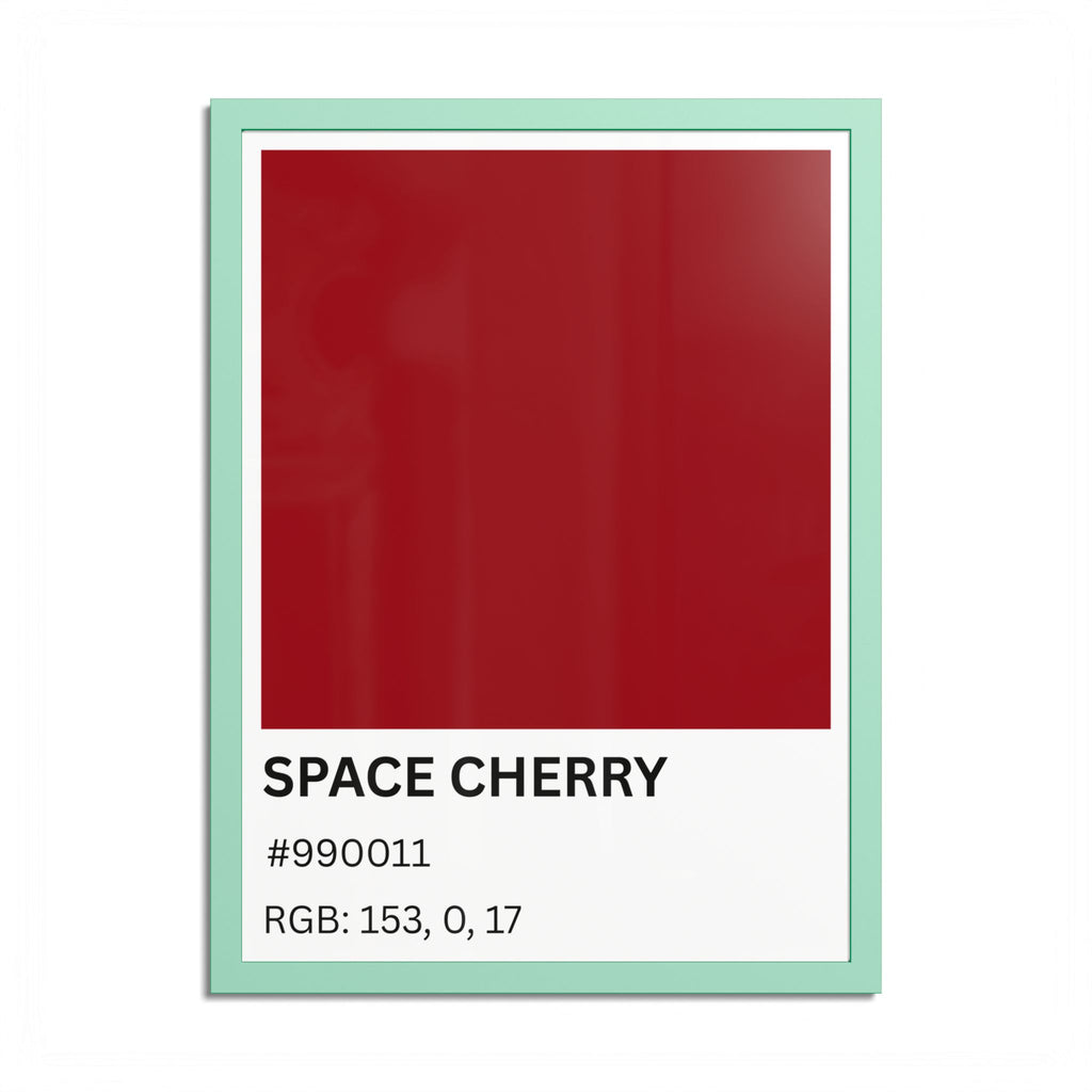Red Color Swatch 'Space Cherry' Poster
