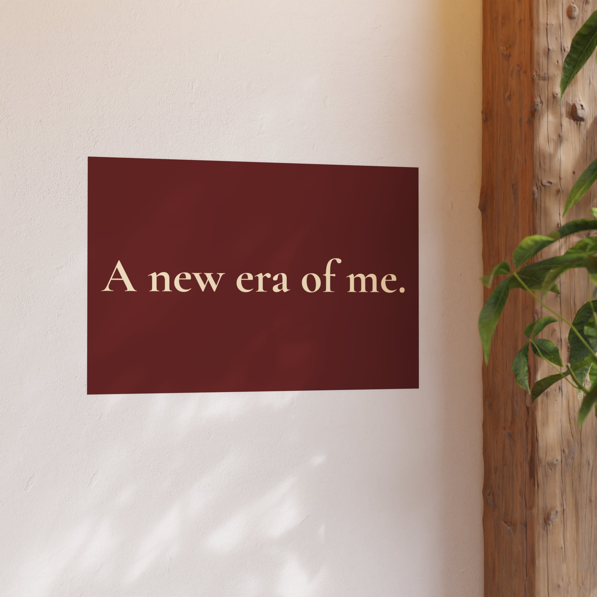 A New Era of Me Poster — Minimalist Inspirational Wall Art