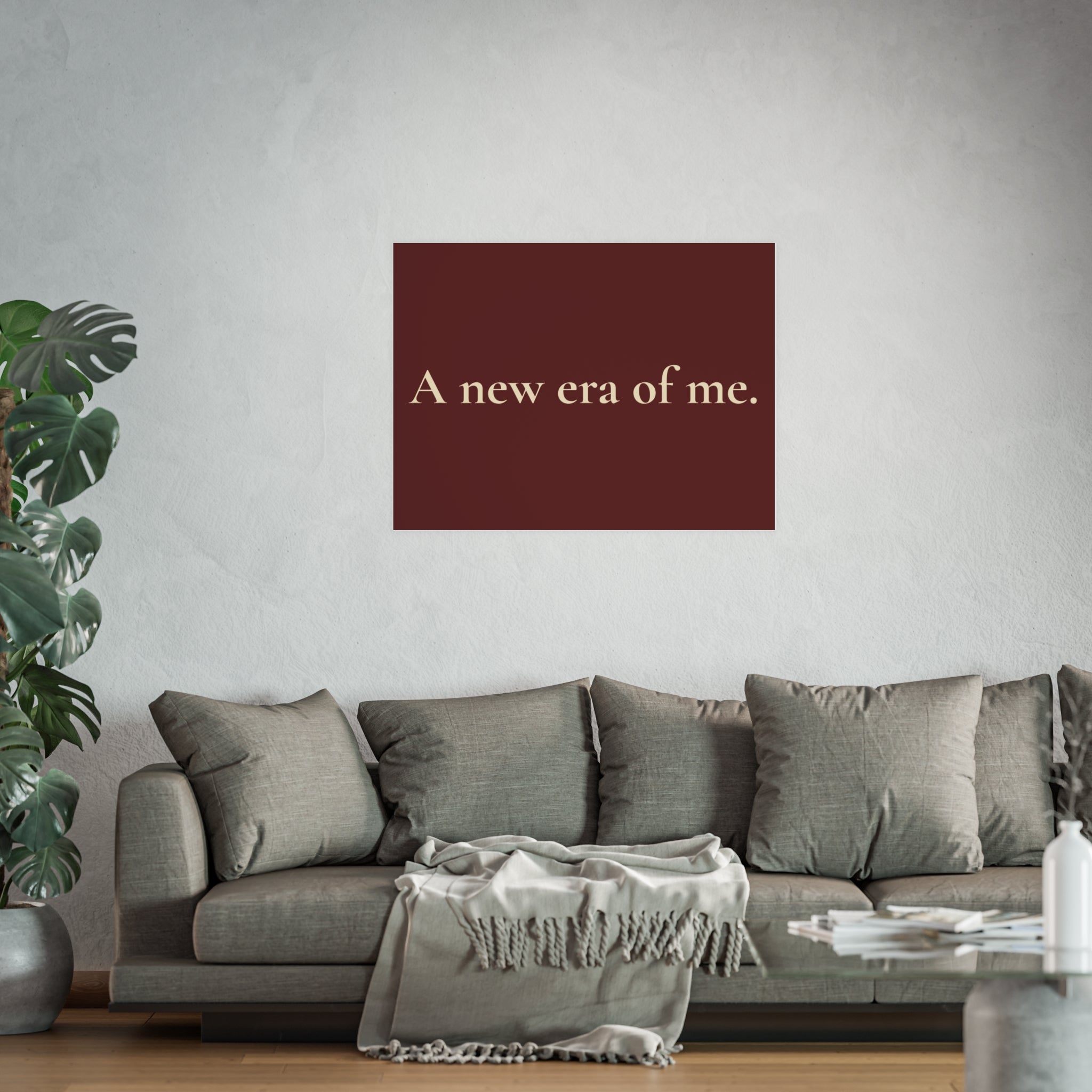 A New Era of Me Poster — Minimalist Inspirational Wall Art