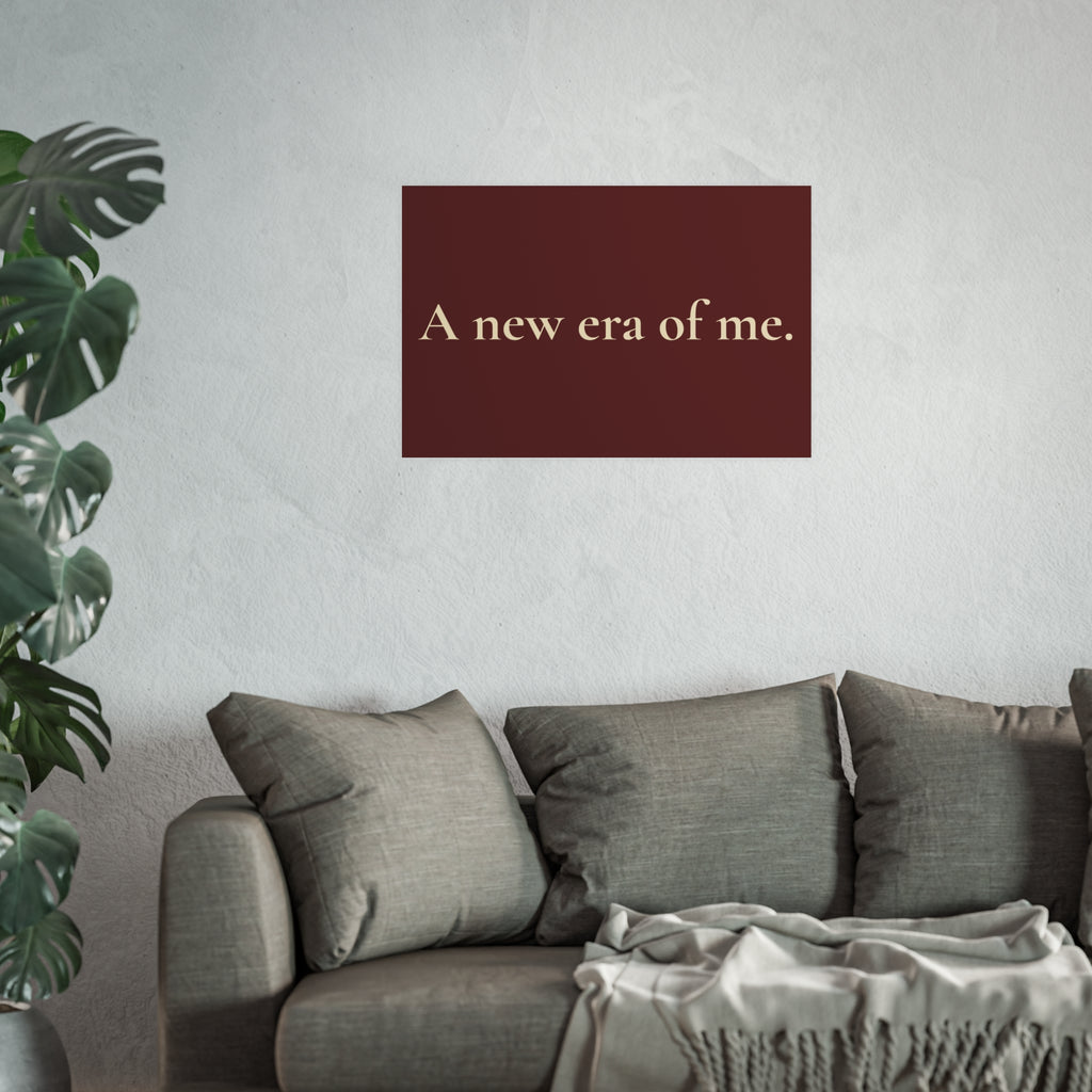 A New Era of Me Poster — Minimalist Inspirational Wall Art